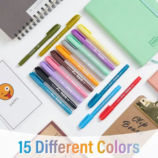 Maikedepot set od 15 raznobojnih flomastera za kaligrafiju za početnike