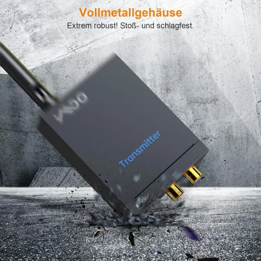 YMOO 3 az 1-ben Bluetooth adó-vevő, 20ms késleltetés, 320 méter hatótáv, TV/hangszóró/PC