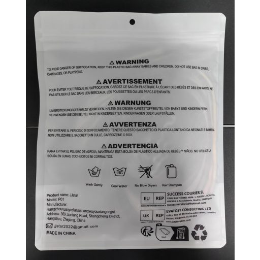 JJstar 70 cm egyenes póthaj, szintetikus hajhosszabbítás, fonáshoz, fekete-barna