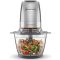 Kenwood EasyChop+ CHP62.400 SI Electric Chopper with Quadruple Blades Made of Stainless Steel, One Touch Operation, Ice Crusher, 0.6 L Working Container, Dishwasher Safe, 500 W, Black