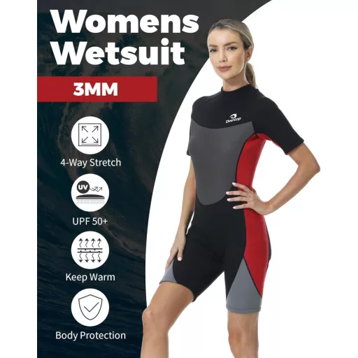 Owntop 3/2mm Neoprén Wetsuit Férfi és Női Búvárkodáshoz, Szörfözéshez