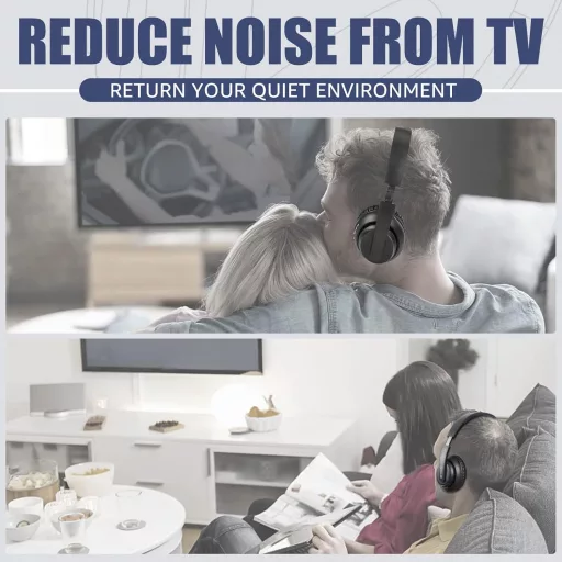 Căști wireless Retekess TA006 pentru TV, rază de acțiune 30m, autonomie 8 ore