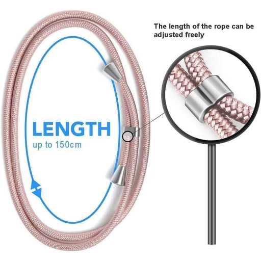 Husa de telefon HomiTunky Xiaomi Redmi A1 cu lanț, roz, tip șnur