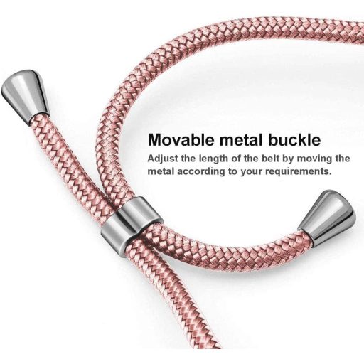 Husa de telefon HomiTunky Xiaomi Redmi A1 cu lanț, roz, tip șnur