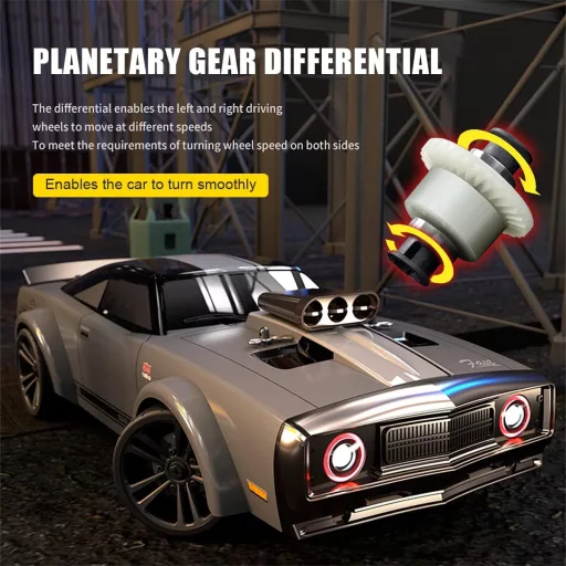 BootyBay RC Drift Autó 1:16 2.4GHz 35km/h 4WD LED Fénnyel Verseny Terepjáró