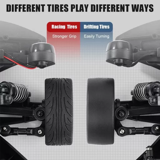 BootyBay RC Drift Autó 1:16 2.4GHz 35km/h 4WD LED Fénnyel Verseny Terepjáró