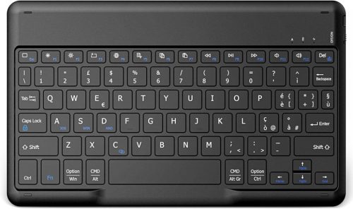 Tastatură Bluetooth EasyAcc pentru Windows/Android/iOS, Layout italian, cablu USB-C de 80cm, negru