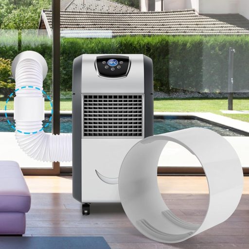 Sunshine smile 150 mm Légkondi Kipufogócső Adapter - Alumínium Klíma Csatlakozó Szellőzőcső Toldó Elem Jó Szigeteléssel, 5 Bar Nyomásig