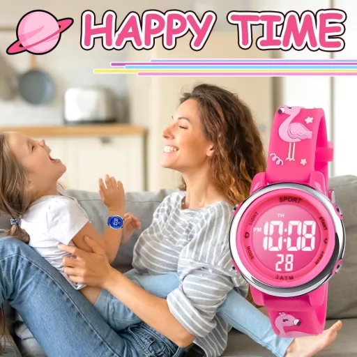 Vicloon Gyerek Digitális Óra Vízálló Sportóra LED Világítással