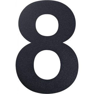   Rozsdamentes Acél házszám, Nagy Magasságú, Időjárás és Korrózióálló 20.5 cm "8"-es szám