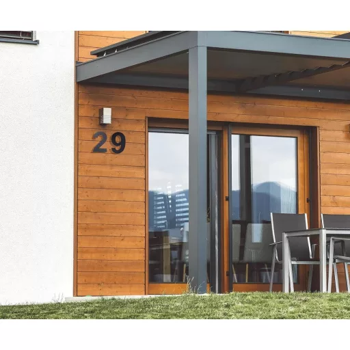 Inox kućni broj "8" - 20,5 cm - Otporan na vremenske uvjete, veliki