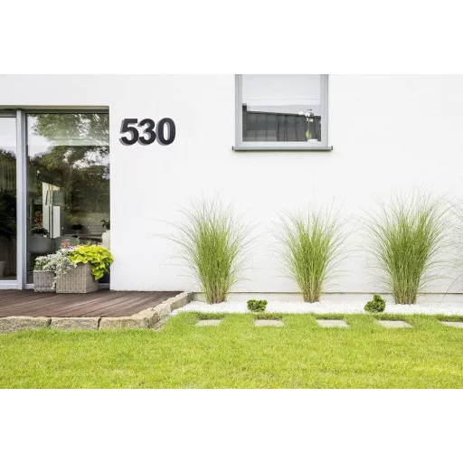 Inox kućni broj "8" - 20,5 cm - Otporan na vremenske uvjete, veliki