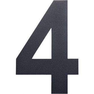   Broj kuće "4", nehrđajući čelik, 20,5 cm - otporan na vremenske uvjete, veliki