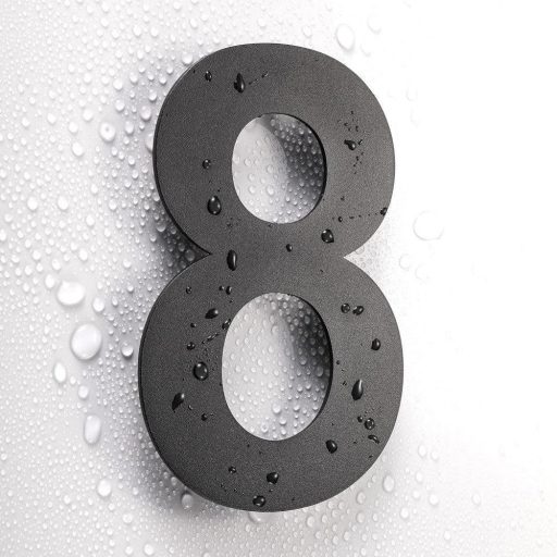 Nerezové 20,5 cm domové číslo "4" - Odolné voči poveternostným vplyvom, Veľké