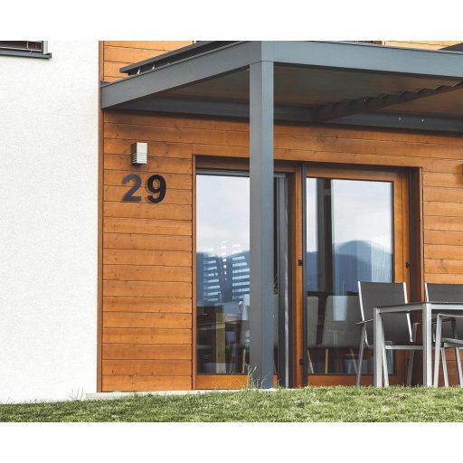 Rozsdamentes Acél házszám, Nagy Magasságú, Időjárás és Korrózióálló 20.5 cm "7"-es szám