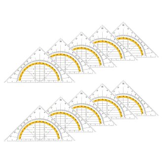   Prota 10 részes geometria szögmérő készlet, rajzoláshoz, iskolához, irodához