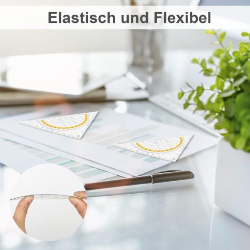 Prota 10 részes geometria szögmérő készlet, rajzoláshoz, iskolához, irodához