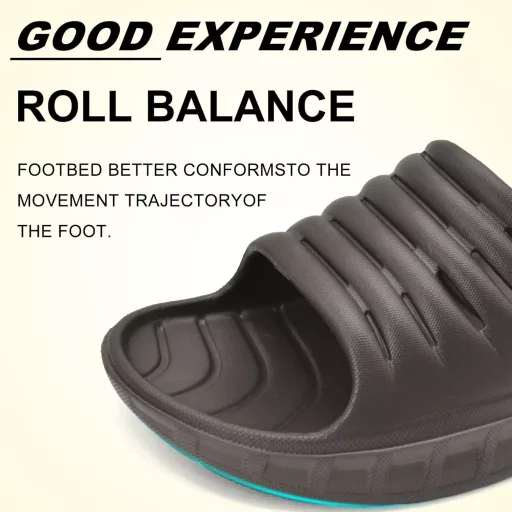 KuaiLu Muške Ortopedske Papuče za Bol u Stopalu - Lagane Sportske Sandale Otvorenih Prstiju za Ljeto, Plažu i Kupanje