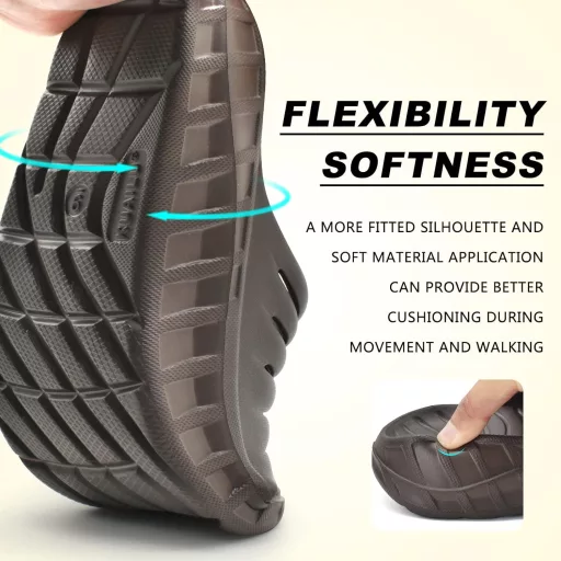 KuaiLu Muške Ortopedske Papuče za Bol u Stopalu - Lagane Sportske Sandale Otvorenih Prstiju za Ljeto, Plažu i Kupanje