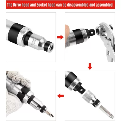 MAXPOWER Racsnis Csavarhúzó Készlet 8 Részes Forgásirány Váltóval