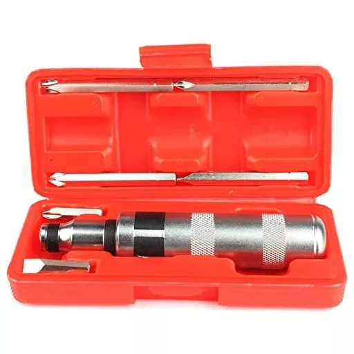 Set șurubelniță cu clichet MAXPOWER, 8 piese, cu schimbător de direcție.