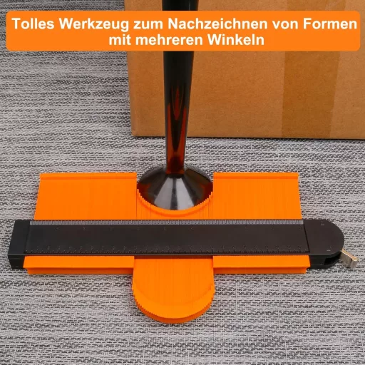 MECHEER Kontúrmérő Eszköz 25 cm Zárható - Profilmásoló Sablon Laminált Padlóhoz, Szőnyeghez, Fához - Asztalos Jelölő Szerszám Férfiaknak