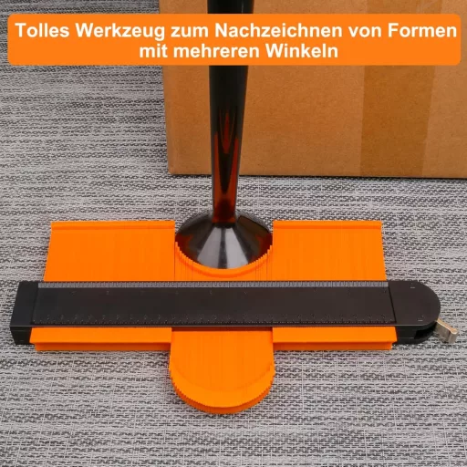 MECHEER Kontúrmérő Eszköz 25 cm Zárható - Profilmásoló Sablon Laminált Padlóhoz, Szőnyeghez, Fához - Asztalos Jelölő Szerszám Férfiaknak