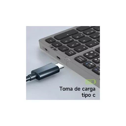 Tastatură portabilă pliabilă fără fir BRIMFORD cu layout spaniol
