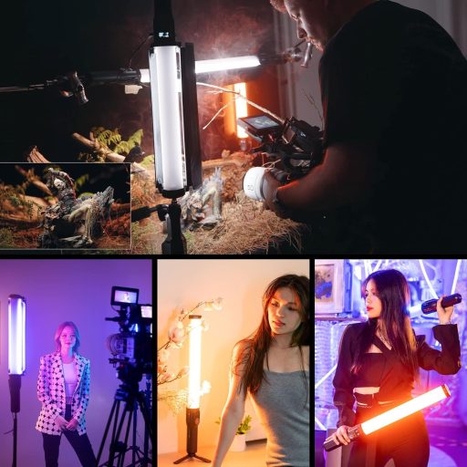 VILTROX H18 RGB LED lámpa stick 2800-6800K dimmer tripod állvánnyal YouTube TikTok streaming