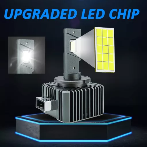 Becuri LED auto D-Lumina D1S - 90W 18000LM, Canbus fără erori, înlocuitor HID Xenon, Plug and Play, 2 bucăți