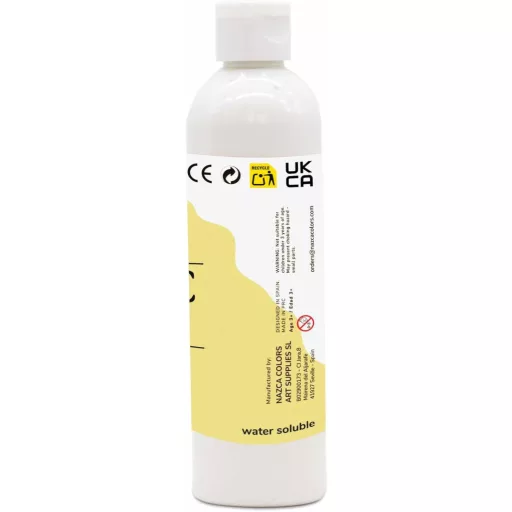 Nazca Colors Fehér Textil Festék 250ml - Ruha és Bőr Festésére, Pólók, Farmerek, Táskák, Cipők Dekorálásához - Kiváló Fedőképesség, Mosható