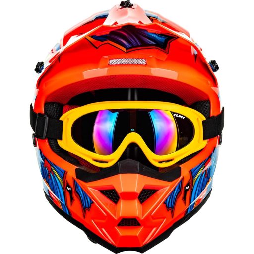 Cască moto ILM Fullface MTB Motocross pentru copii, bicicletă, downhill, quad, enduro, ECE22.06