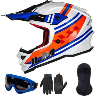   ILM Fullface MTB Motocross Sisak Gyerek Kerékpár Downhill Quad Enduro ECE22.06