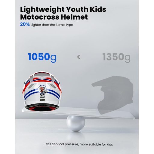 ILM Fullface MTB Motocross Sisak Gyerek Kerékpár Downhill Quad Enduro ECE22.06