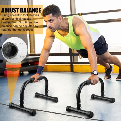 KingMile Parallettes na cvičenie, bradlá na kľuky, protišmyková cvičebná pomôcka