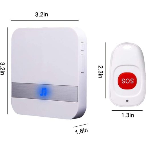 ALEENFOON Vezeték nélküli Vészjelzés Gomb Időseknek Betegekhez Otthoni Riasztó Rendszer