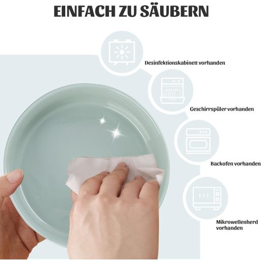 SPUNKYJUNKY 15° Keramička zdjela s nagibom i drvenim stalkom, za pse i mačke, 2x850ml, Morandi zelena