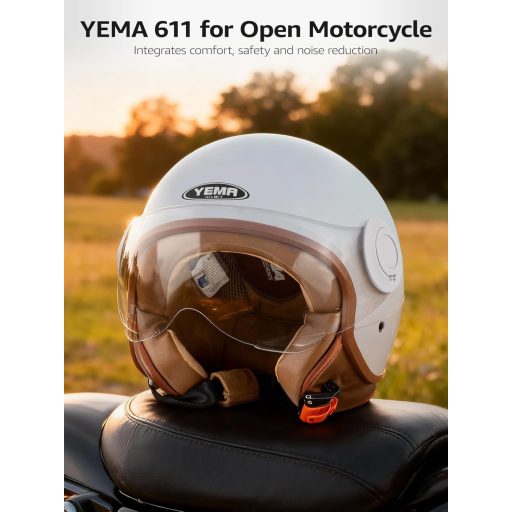 Cască moto jet YEMA DW-631, 3/4, omologată ECE, pentru bărbați și femei