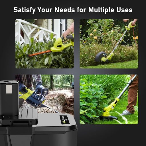 Bonadget 2x 18V 5.5Ah Lítium Akkumulátor Ryobi P108 P107 P122 P104 Szerszámokhoz