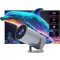 Magcubic Hordozható 4K Projektor - 200 ANSI, WiFi6, Bluetooth 5.4, 130" Képernyő, Automatikus Keystone, Android 14.0, Otthoni Mozi - black