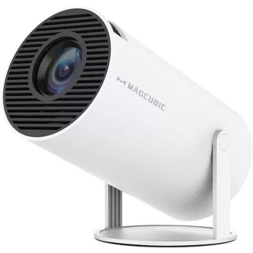 Magcubic Hordozható 4K Projektor - 200 ANSI, WiFi6, Bluetooth 5.4, 130" Képernyő, Automatikus Keystone, Android 14.0, Otthoni Mozi - black
