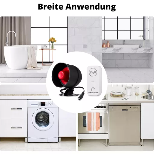 TOWODE 5-dielna súprava detektorov úniku vody so 115 dB sirénou a diaľkovým ovládaním