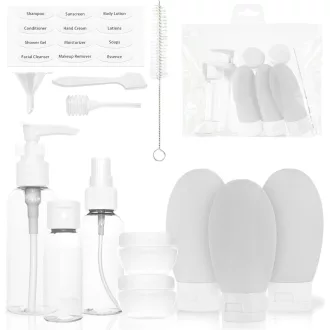   Set de Călătorie MyGadget 14 Piese - Recipiente de Călătorie și Borcănașe pentru Creme