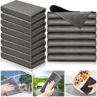   VEVOQIM 15 bucăți lavete din microfibră îngroșată pentru mașină, bucătărie, sticlă