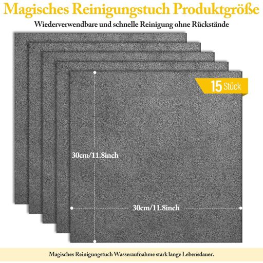 VEVOQIM 15 bucăți lavete din microfibră îngroșată pentru mașină, bucătărie, sticlă