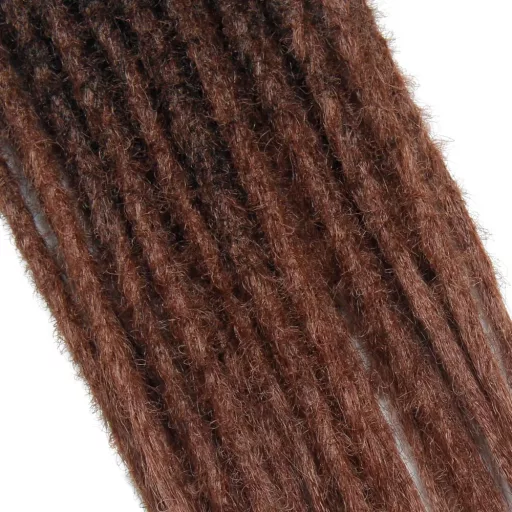 Dsoar 50cm syntetické háčkované dredy v reggae štýle