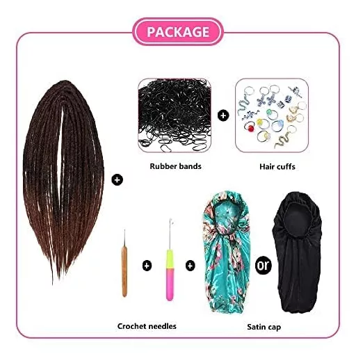 Dsoar 50cm Szintetikus Dreadlocks Crochet Fonott Haj Reggae Stílusú