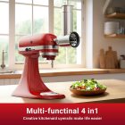 KitchenAid robotgéphez való rozsdamentes acél reszelő és szeletelő feltét