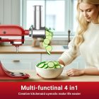 KitchenAid robotgéphez való rozsdamentes acél reszelő és szeletelő feltét