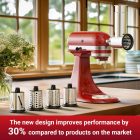 KitchenAid robotgéphez való rozsdamentes acél reszelő és szeletelő feltét